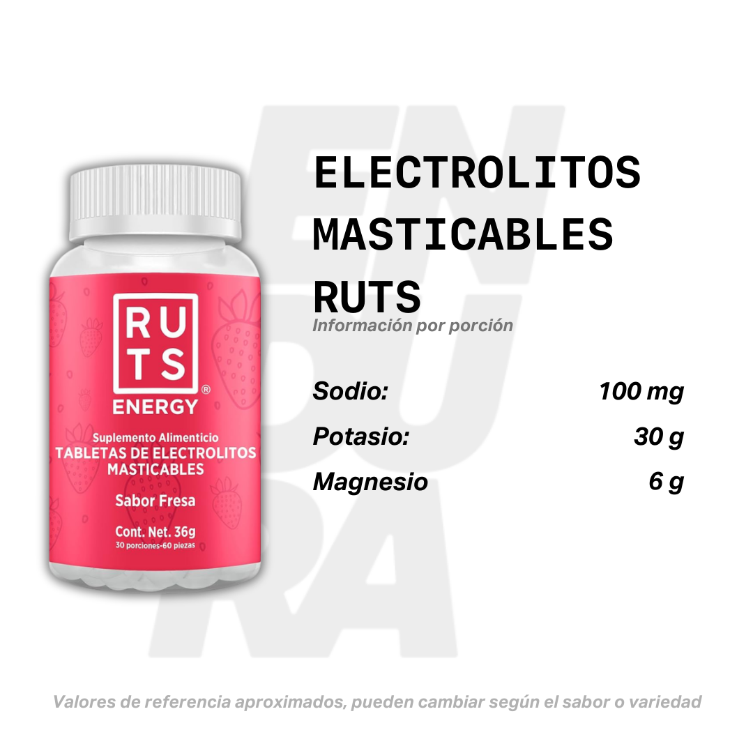 RUTS Electrolitos Masticables en Frasco